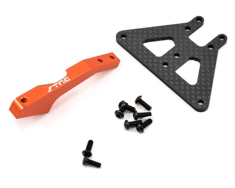 ST Racing Concepts Aluminum & Carbon Fiber Front Chassis Brace Kit (Orange)