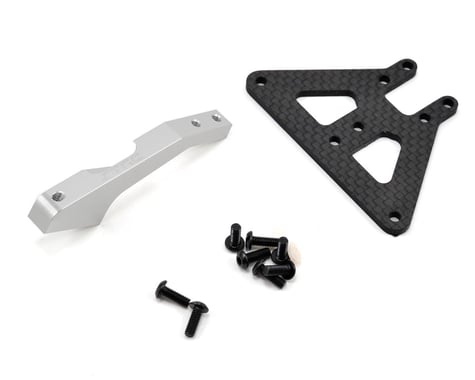 ST Racing Concepts Axial Exo Aluminum/Carbon Front Chassis Brace (Silver)