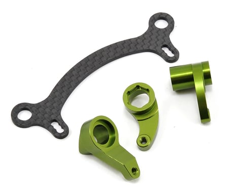 ST Racing Concepts Aluminum HD Steering System w/Graphite Steering Rack (Green)