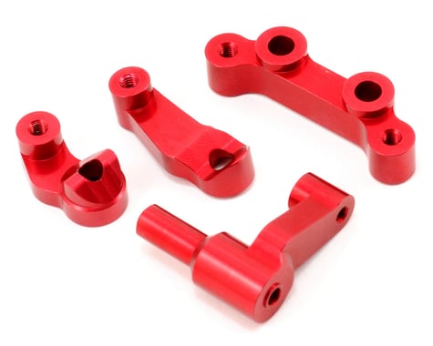ST Racing Concepts Aluminum Steering Bellcrank System (Red) (4)