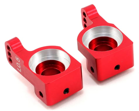 ST Racing Concepts Aluminum 0.5° Rear Hub Carrier Set (Red) (2)