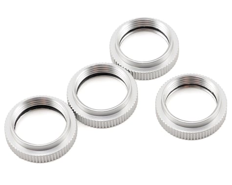 ST Racing Concepts SC10 4X4 Aluminum Spring Collars (Silver) (4)