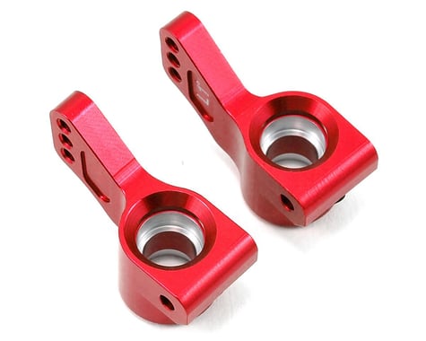 ST Racing Concepts Aluminum +1° Toe-in Rear Hub Carriers (Red)