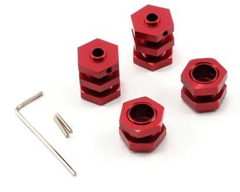 ST Racing Concepts Aluminum 17mm Hex Adapter Kit (Red)