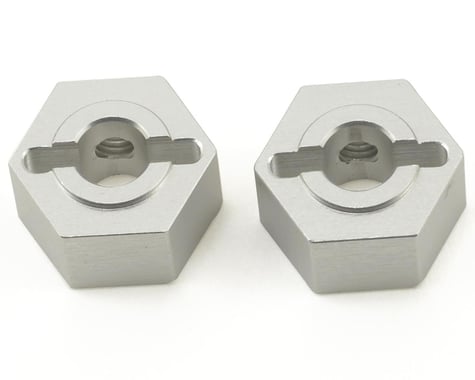 ST Racing Concepts ALUMINUM REAR HEX ADAPTERS (2) FOR XXX-SCT (SILVER)