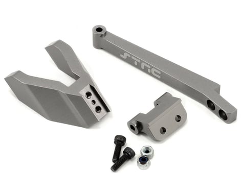 ST Racing Concepts Aluminum HD Rear Chassis Brace & Mount Set (Gun Metal)