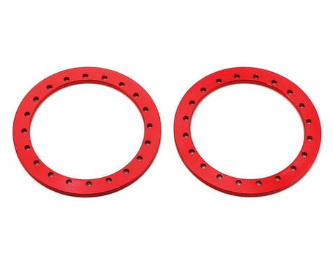 SSD RC 1.9"" Aluminum Beadlock Rings (Red) (2)