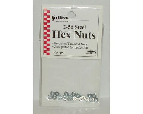 Sullivan 2-56 Thread Hex Nuts (20)