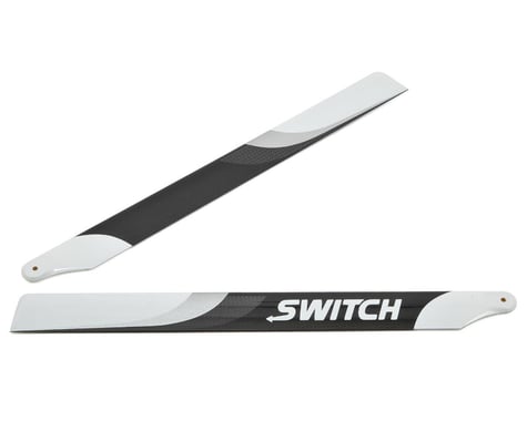 Switch Blades 353mm Premium Carbon Fiber Rotor Blade Set (Flybarless)