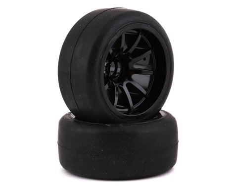 Sweep F1 Pre-Mounted Front Rubber Tires (Black) (2) (Hard)