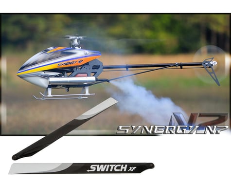 Synergy N7 Flybarless Torque Tube Nitro Helicopter Kit w/Switch Blades FREE!