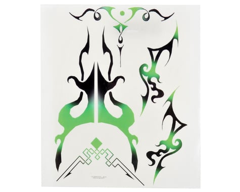 Spaz Stix Exterior Decal Sheet (Green Tribal)