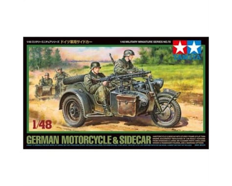 Tamiya 1/48 German Motorcycle & Sidecar Model Kit