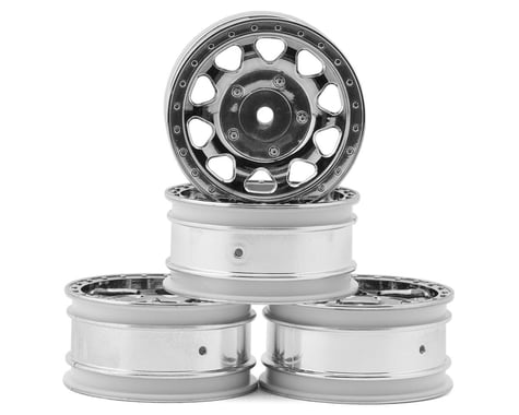 Tamiya BBX Buggy Wheels (Chrome) (4) (Front/Rear)