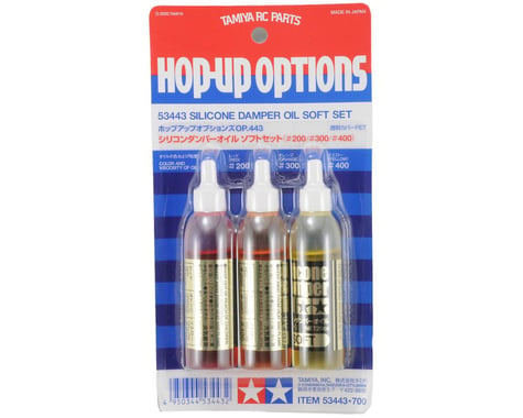 Tamiya Silicone Shock Oil Set (3) (200, 300, 400cst) (20cc)