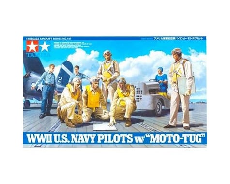 Tamiya 1/48 U.S. Navy Pilots WWII w/Moto-Tug