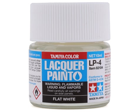 Tamiya LP-4 Flat White Lacquer Paint (10ml)