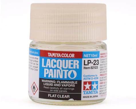 Tamiya LP-23 Flat Clear Lacquer Paint (10ml)
