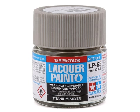 Tamiya LP-63 Titanium Silver Lacquer Paint (10ml)