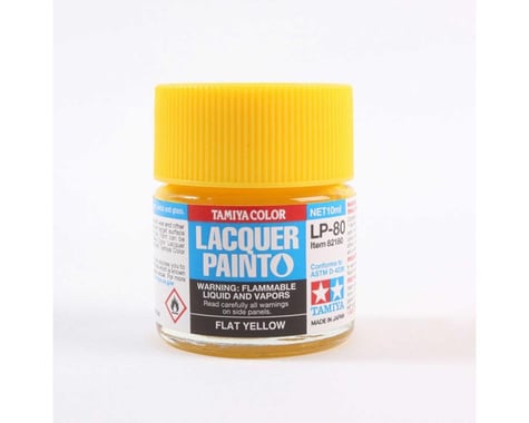 Tamiya LP-80 Flat Yellow Lacquer Paint (10ml)