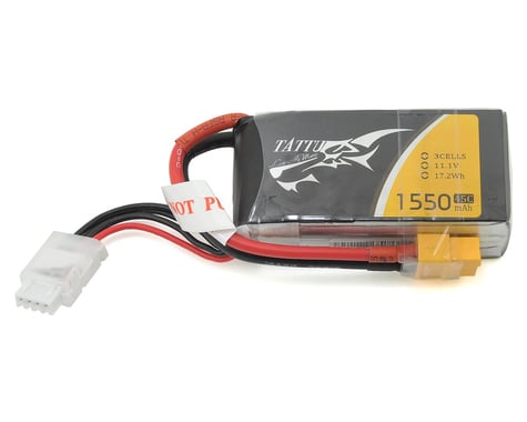 Tattu 3s LiPo Battery 45C (11.1V/1550mAh)