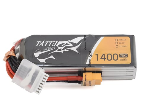 Tattu 6s LiPo Battery Pack 75C (22.2V/1400mAh)