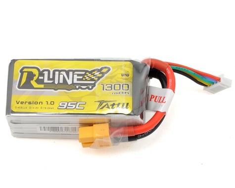 Tattu "R-Line" 4S LiPo Battery 95C (14.8V/1300mAh) (JST-XH)