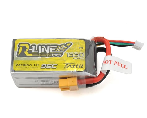 Tattu "R-Line" 4S LiPo Battery 95C (14.8V/1550mAh) (JST-XH)