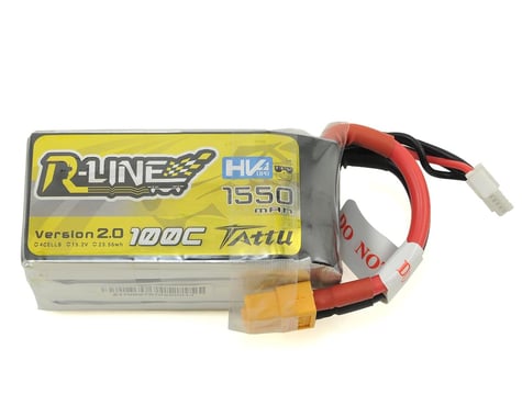 Tattu "R-Line" 2.0 High Voltage 4S LiPo Battery 100C (15.2V/1550mAh) (JST-XH)