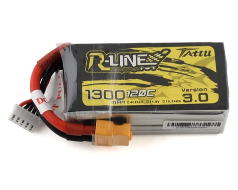 Tattu "R-Line 3.0" 4S LiPo Battery 120C (14.8V/1300mAh) (JST-XH)