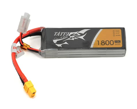 Tattu 3S LiPo Battery 75C (11.1V/1800mAh) (JST-XH)