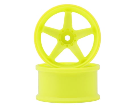 Topline N Model V3 High Traction Drift Wheels (Yellow) (2) (5mm Offset)
