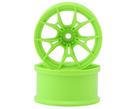 Topline FX Sport Multi-Spoke Drift Wheels (Green) (2) (6mm Offset)