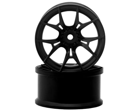 Topline FX Sport Multi-Spoke Drift Wheels (Black) (2) (Hard) (6mm Offset)