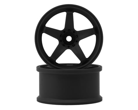 Topline N Model V3 Super High Traction Drift Wheels (Black) (2) (6mm Offset)