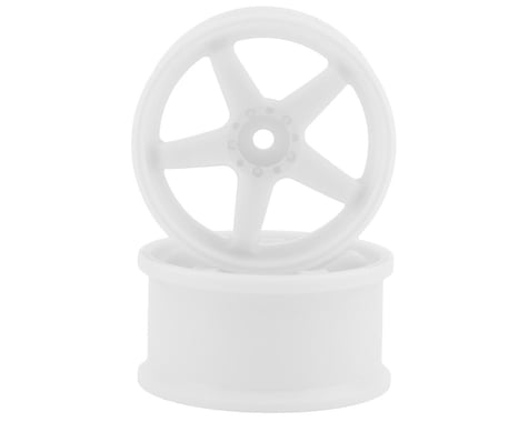 Topline N Model V3 Super High Traction Drift Wheels (White) (2) (8mm Offset)
