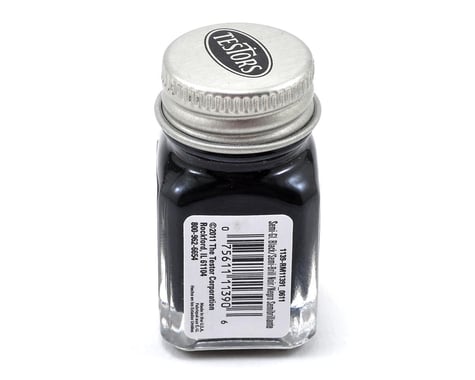 Testors Black Semi-Gloss Enamel Paint 1/4oz