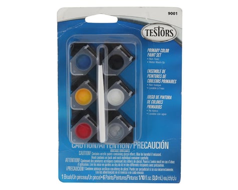 Testors Primary Color Acrylic Paint Pots (6) (1/10oz)