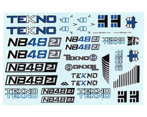 Tekno RC NB48 2.1 Decal Sheet