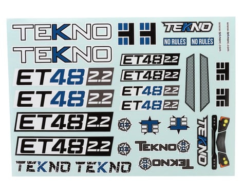 Tekno RC ET48 2.2 Decal Sheet