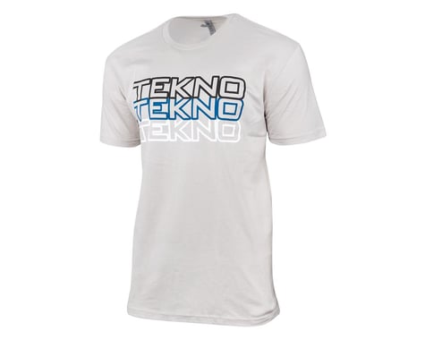 Tekno RC Stacked Logo T-Shirt (Light Grey) (XL)
