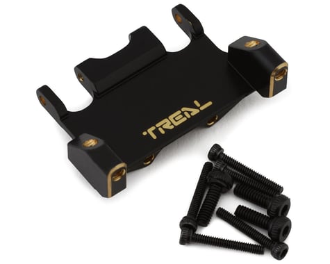 Treal Hobby Axial AX24 Brass Servo Mount (Black) (10g) (EcoPower/Emax)