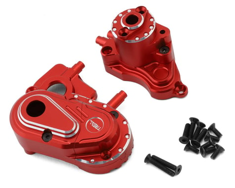 Treal Hobby Axial Capra CNC Aluminum Transmission Case (Red)