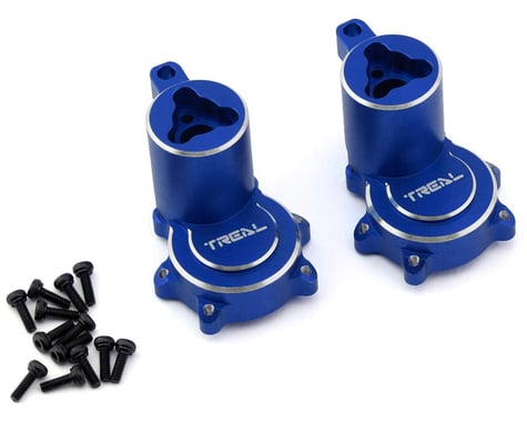 Treal Hobby Redcat Gen9 Aluminum Rear Hubs/Inner Portal Covers (Blue) (2)