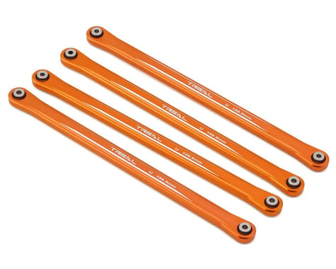 Treal Hobby Losi LMT Aluminum Upper 4-Link Bar Set (Orange) (158.5mm)