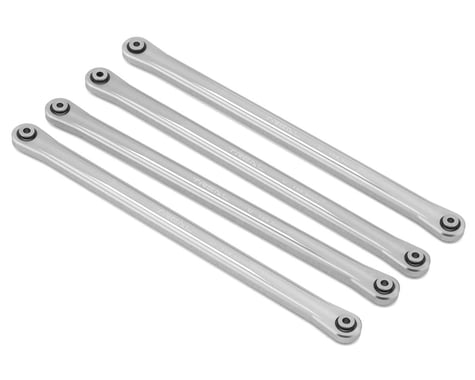 Treal Hobby Losi LMT Aluminum Upper 4-Link Bar Set (Silver) (158.5mm)