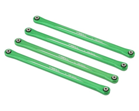 Treal Hobby Losi LMT Mega Aluminum Lower 4-Link Bar Set (Green) (160.5mm)