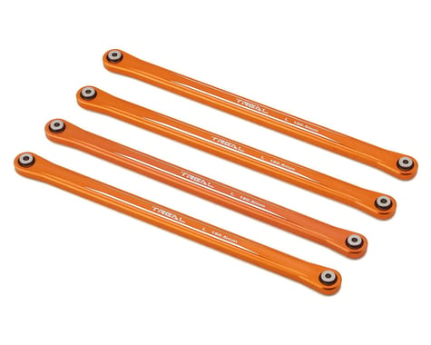 Treal Hobby Losi LMT Mega Aluminum Lower 4-Link Bar Set (Orange) (160.5mm)