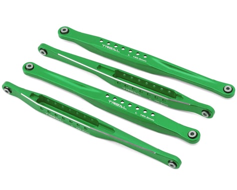 Treal Hobby Losi LMT Aluminum Lower Trailing Arm Link Set (Green) (4) (160.5mm)