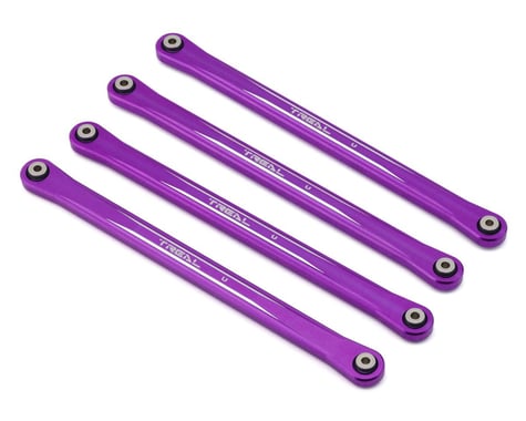 Treal Hobby Losi LMT Aluminum Upper Link Bars (Purple) (4)